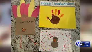 Local students make hundreds of Thanksgiving cards for residents and staff at Loretto