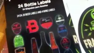 Halloween Bottle Labels