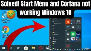 Solved! Start Menu and Cortana not working Windows 10 | how to solve critical error in windows 10
