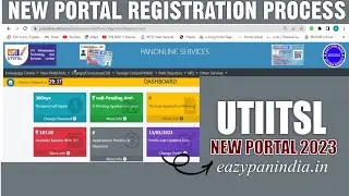 UTI NEW PORTAL REGISTRATION 2025 | #eazypanindia