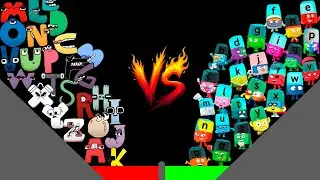 NEW ALPHABET LORE VS ALPHABLOCKS Marble Race - Who will win?
