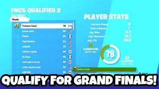 How To *QUALIFY* For Solo FNCS GRAND FINALS On CONSOLE