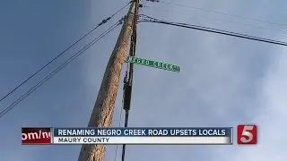 Residents Upset About Proposed Name Change To Negro Creek Road