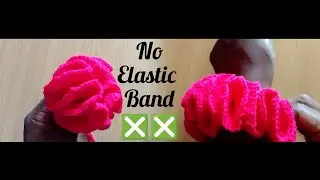 How to crochet a scrunchie//No elastic band scrunchie//Beginner friendly tutorial
