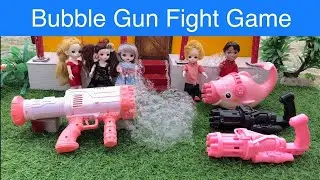 Bubble Gun Fight Game#chuttibomma #chintuvideo #bubblegun #fight