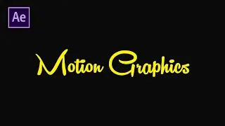 Text Animation In After Effects 2020 | Hand Writing Text | Typography Tutorial