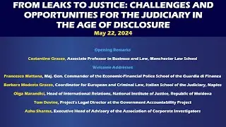 From Leaks to Justice - Opening Remarks and Welcome Addresses