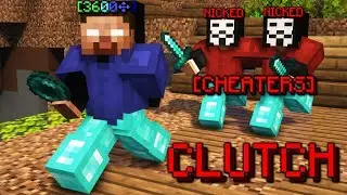 Clutching VS Nicked Cheaters in Bedwars