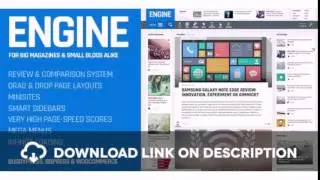 Engine - Drag and Drop News Magazine w/ Minisites Free Download
