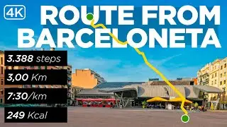 26 01 14 — Mercat de la Barceloneta → Sagrada Família — fast route | 3.0 km at 7:30/km