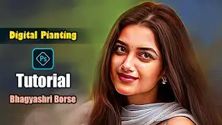 The Secret to Digital Painting the Right SMUDGE ART PORTRAIT Bhagyashri Borse