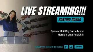 🔴LIVE STREAMING NUSANTARA AIRGUNS‼️READY STOK PCP BIGGAME DI HARGA 1 JUTAAN SAJA🤩‼️