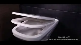 Kohler Span Square Quiet Close Toilet Seat Cover Installation video