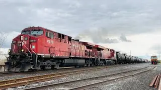 A trio of CPKC catches today on the Windsor Sub. 4-23-2023