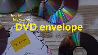 How to fold a DVD origami envelope | Storage solution