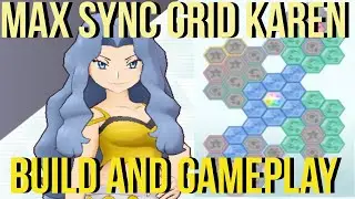 WHICH BUILD for a MAX SYNC GRID KAREN + HOUNDOOM? SHOWCASING Gameplay | Pokemon Masters