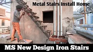 How To Make Metal Stairs Steps || Install Fabrication, All fabrication work