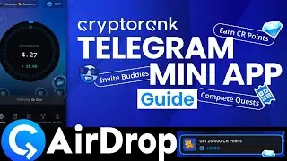 How to Earn CR Points on CryptoRank's Advanced Airdrop App | Farming, Tasks & Referrals Guide