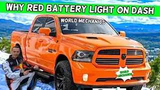DODGE RAM WHY RED BATTERY LIGHT ON DASH DODGE RAM 1500 2500 3500 2013 2014 2015 2016 2017 2018