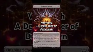 Valgavoth the ruler of duskmourn #magicthegathering #mtg #commander #demon #valgavoth