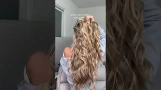 beach waves with a 1.25 inch curling iron 🥰 #beachwaves #beachwaveshair