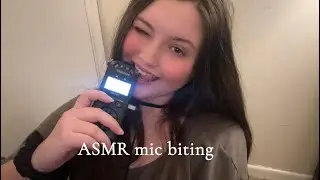 ASMR Tascam Mic Biting, Mouth Sounds, Rambles, Hand Movements 