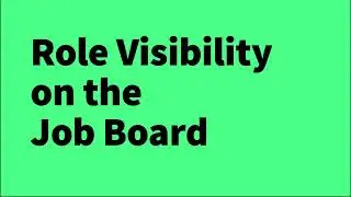 Role Visibility on the Job Board | Liveforce