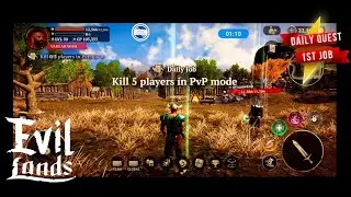 EVIL LANDS | WARRIOR | DAILY QUEST: 1ST JOB:5 PLAYERS IN PVP MODE | 05022021 |BEST ONLINE ACTION RPG