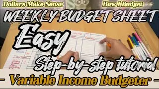 How to Pen and Paper BUDGET SHEETS budgeting the EASY WAY Flexible DIY #dollarsmakesense