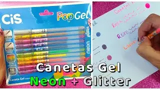 CiS Pop Gel NEON + GLITTER [ Kit com 10 Canetas ]