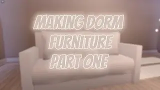 Making simple dorm furniture PART 1 // Dorm Tour // Royale High // RH3