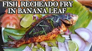 GOAN FISH RECHEADO FRY IN BANANA LEAF  | KERALA STYLE | GOAN RECHEADO MASALA | FISH FRY