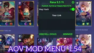 Arena Of Valor MapHack 1.54 - Aov Mod Menu v 1.54 Rana Is Back