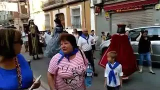 Convivencia Comparsa Caballeros de Cardona .Y Cardona ( Barcelona) Gigantes y Cabezudos
