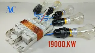 240v Free Electricity 17KW Generator From AC Motor and Coper wire Free Energy Forever