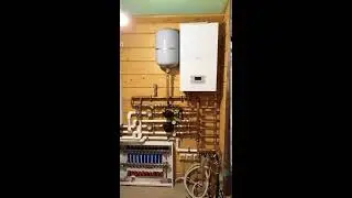 Котельная в коттедже первично вторичные кольца на электрокотле Protherm Скат 12 kW