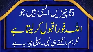5 chezin Allah forun qbol kar lita hay magar ham mangte hi nihen #allah #duaqaboo #dua