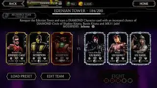MORTAL KOMBAT NORMAL EDENIAN TOWER BATTLE 184 AND 185 COMPLETED