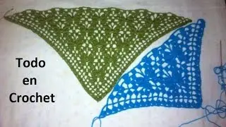 Mariposas en crochet punto fantasía-chal en crochet / Fantasy butterflies in point crochet