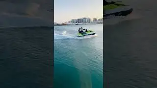 My first Jet ski experience with my love❤️✨ #couplegoals #qatar #boxpark #doha #jetski