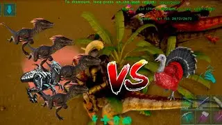 Raptor army vs Super turkey (Ark ultimate survivor edition)