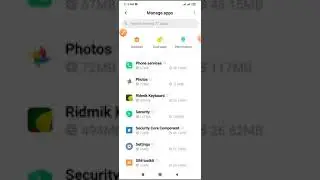 System  Launcher apps version check on redmi note 8