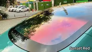 Sunset red/Royal Purple Chameleon film