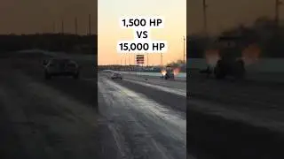 Cleetus&rsquo;s corvette vs. top fuel dragster