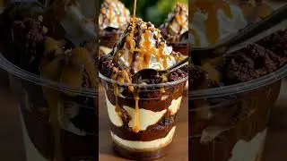 Loaded Brownie Cheesecake Cup  #recipes