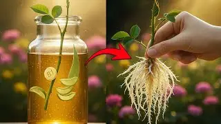 Волшебство природы! Наблюдайте, как черенки роз дают корни за считанные часы!