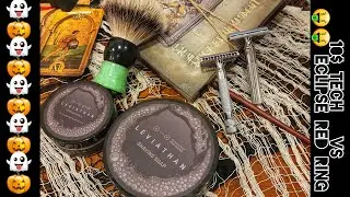10$ Pre-War Tech Vs BIG MONEY Eclipse Red Ring | SPOOKY GOOD SHAVE | B&M Leviathan