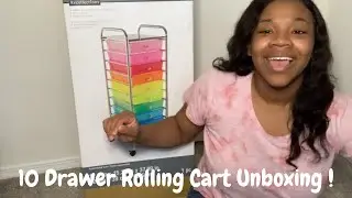 10 Drawer Rolling Cart Unboxing