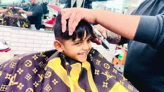 Kids hair cut barber shop 