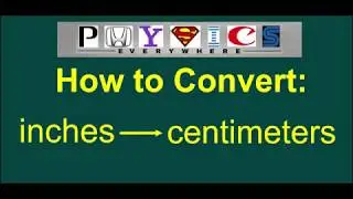 How to Convert inches to cm. [EASY]